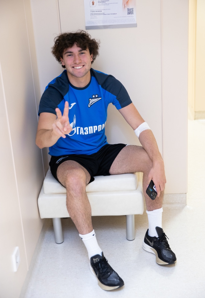 Зимний медосмотр «Зенита» в клинике «Мой медицинский центр»: первый день