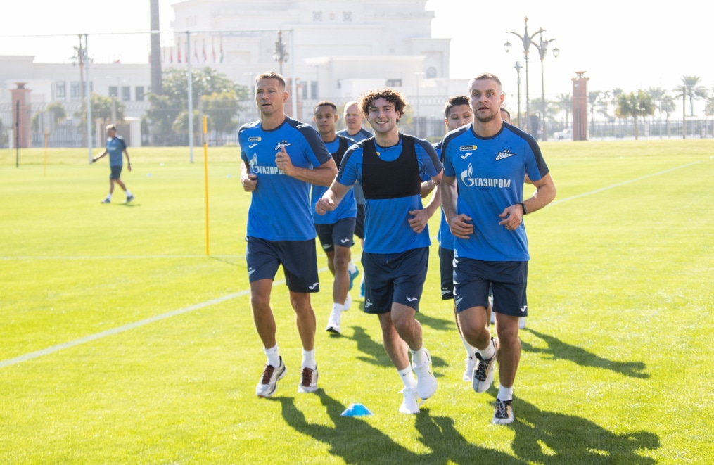 Зимние «Газпром» — тренировочные сборы в Абу-Даби,15 января утренняя тренировка