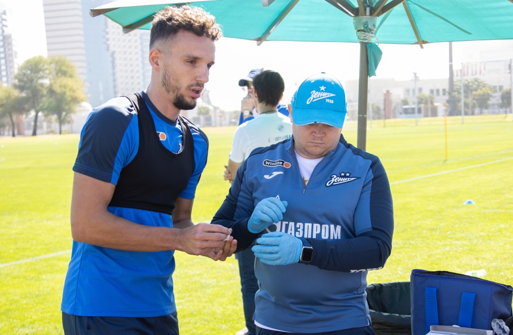 Зимние «Газпром» — тренировочные сборы в Абу-Даби,15 января утренняя тренировка