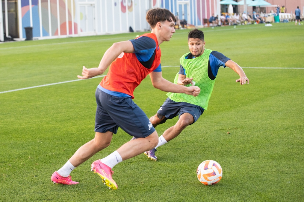 Зимние «Газпром» — тренировочные сборы в Абу-Даби. 16 января, вечерняя тренировка