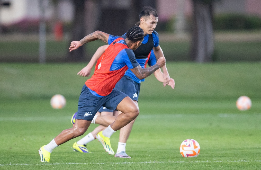 Зимние «Газпром» — тренировочные сборы в Абу-Даби. 16 января, вечерняя тренировка