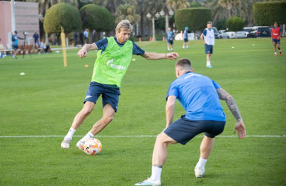 Зимние «Газпром» — тренировочные сборы в Абу-Даби. 17 января, вечерняя тренировка