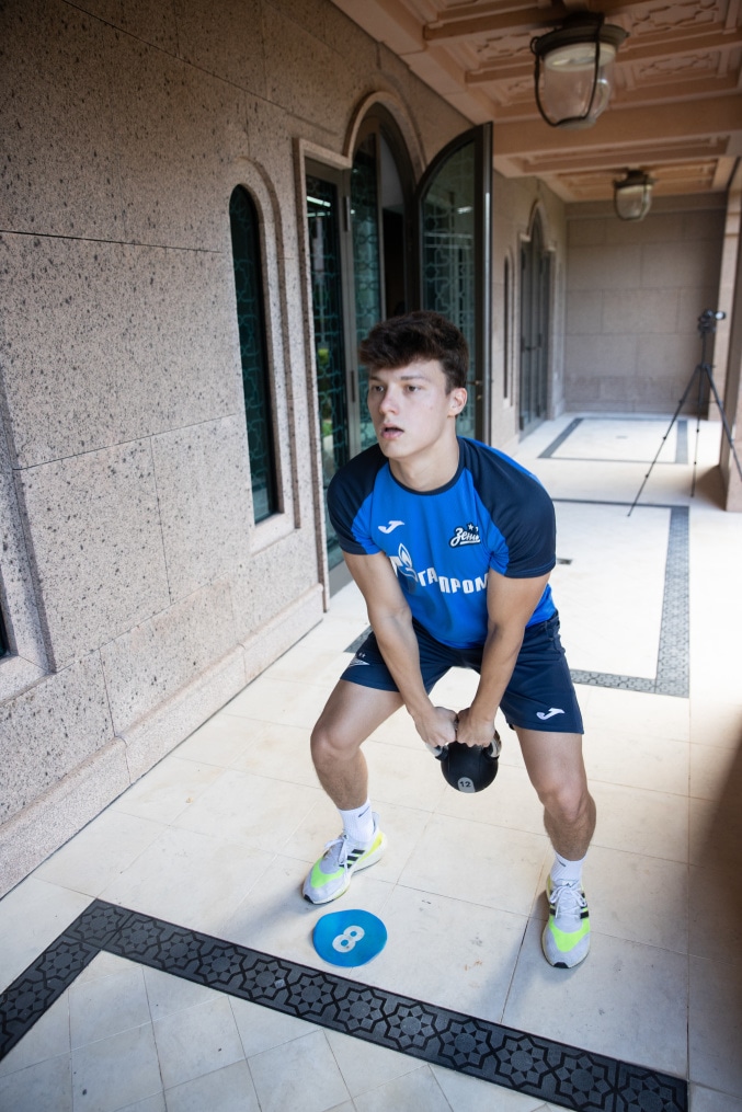 Зимние «Газпром» — тренировочные сборы в Абу-Даби. 18 января, утренняя тренировка