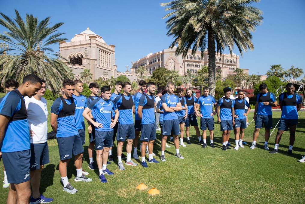 Зимние «Газпром» — тренировочные сборы в Абу-Даби. 22 января утренняя тренировка