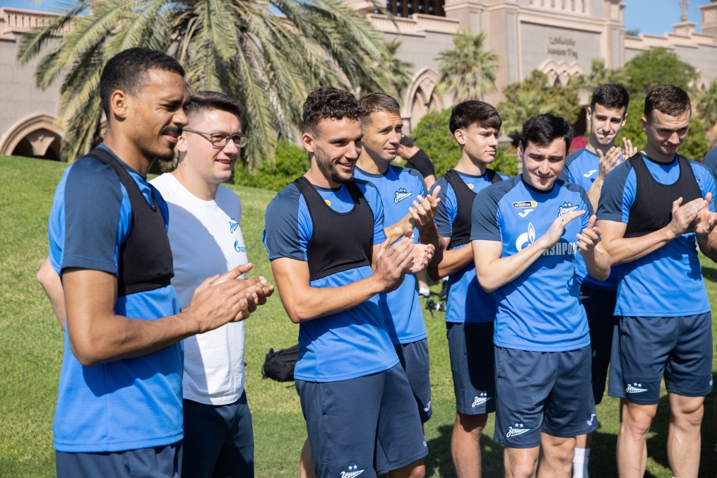 Зимние «Газпром» — тренировочные сборы в Абу-Даби. 22 января утренняя тренировка