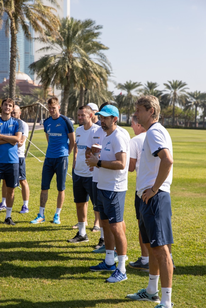 Зимние «Газпром» — тренировочные сборы в Абу-Даби. 22 января утренняя тренировка