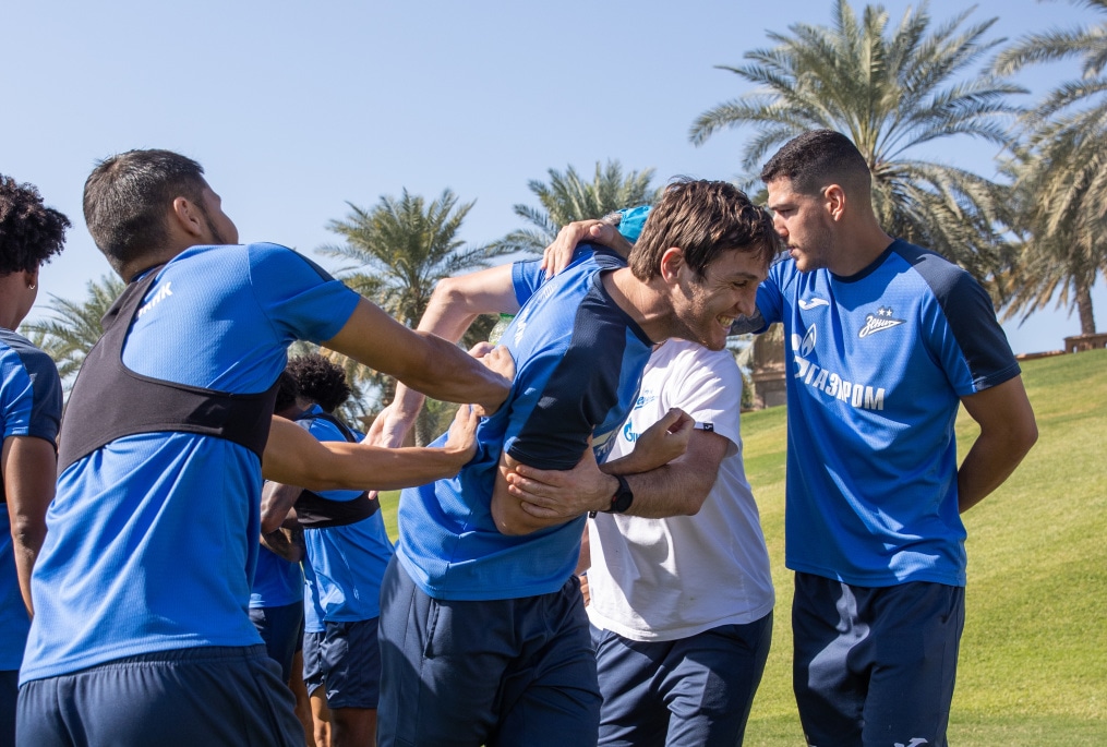 Зимние «Газпром» — тренировочные сборы в Абу-Даби. 22 января утренняя тренировка