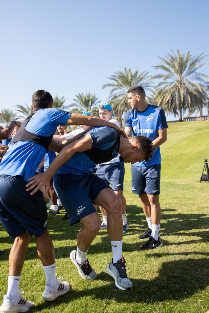 Зимние «Газпром» — тренировочные сборы в Абу-Даби. 22 января утренняя тренировка