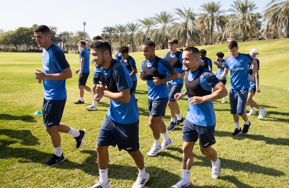 Зимние «Газпром» — тренировочные сборы в Абу-Даби. 22 января утренняя тренировка