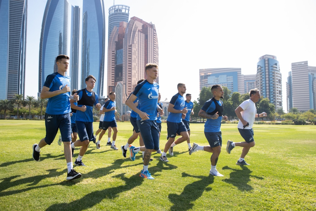 Зимние «Газпром» — тренировочные сборы в Абу-Даби. 22 января утренняя тренировка