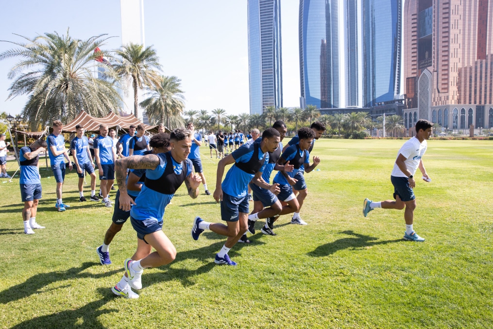 Зимние «Газпром» — тренировочные сборы в Абу-Даби. 22 января утренняя тренировка