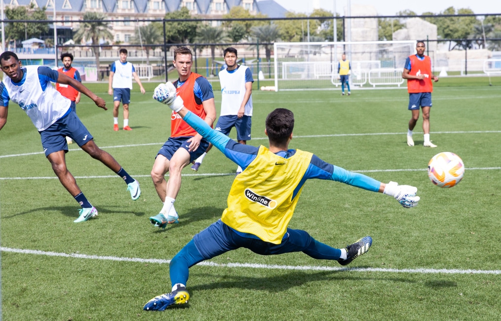 Зимние «Газпром» — тренировочные сборы в Катаре: 3 февраля, утренняя тренировка