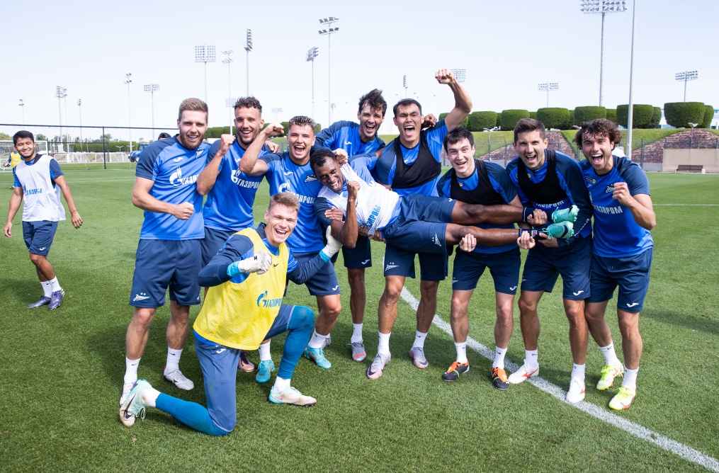 Зимние «Газпром» — тренировочные сборы в Катаре: 3 февраля, утренняя тренировка