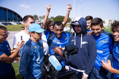 Зимние «Газпром» — тренировочные сборы в Катаре: 3 февраля, утренняя тренировка