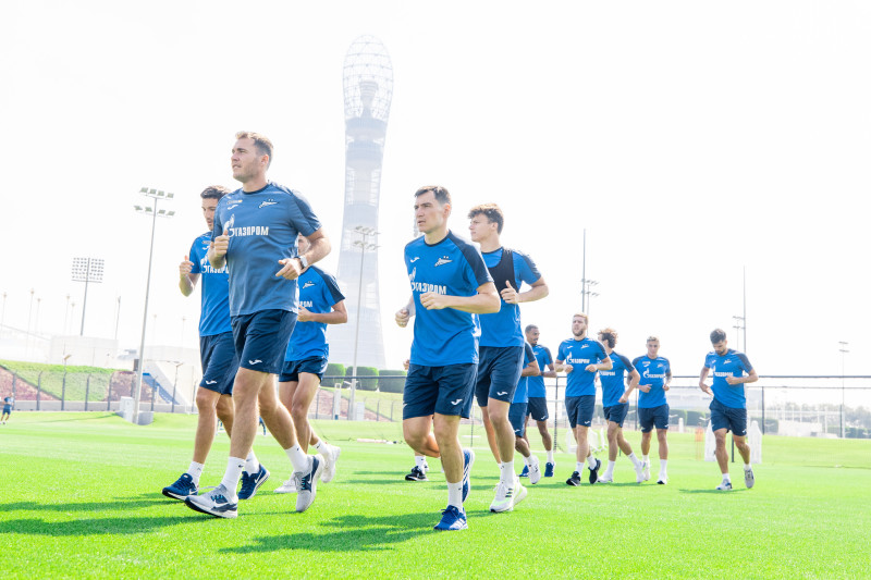 Зимние «Газпром» — тренировочные сборы в Катаре. 10 февраля, утренняя тренировка