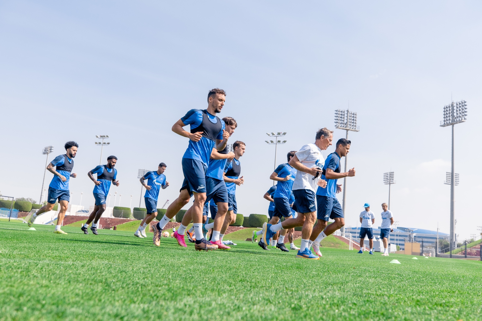 Зимние «Газпром» — тренировочные сборы в Катаре. 10 февраля, утренняя тренировка