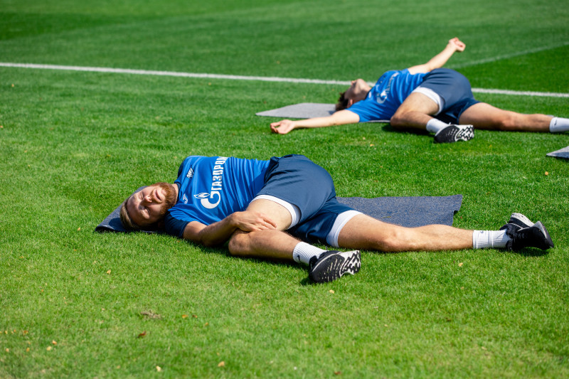 Зимние «Газпром» — тренировочные сборы в Катаре. 10 февраля, утренняя тренировка