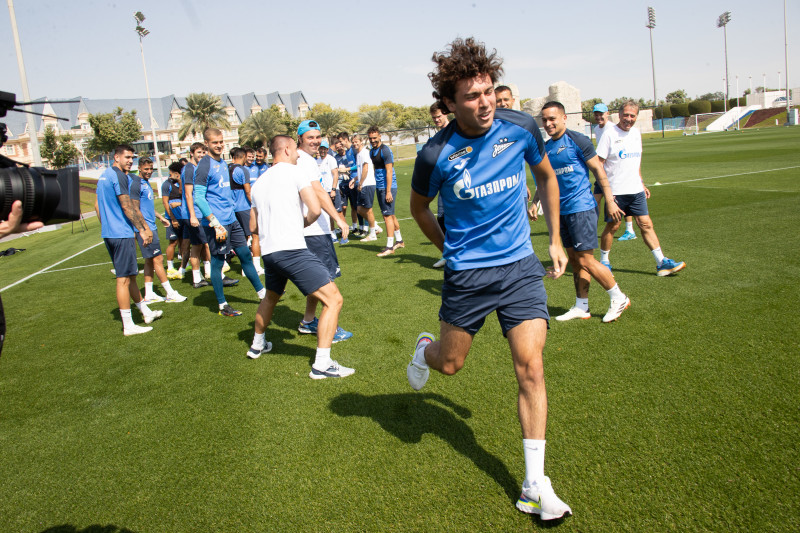 Зимние «Газпром» — тренировочные сборы в Катаре. 10 февраля, утренняя тренировка.