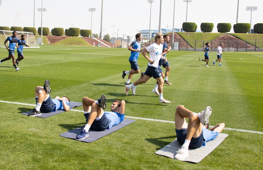Зимние «Газпром» — тренировочные сборы в Катаре. 10 февраля, утренняя тренировка.