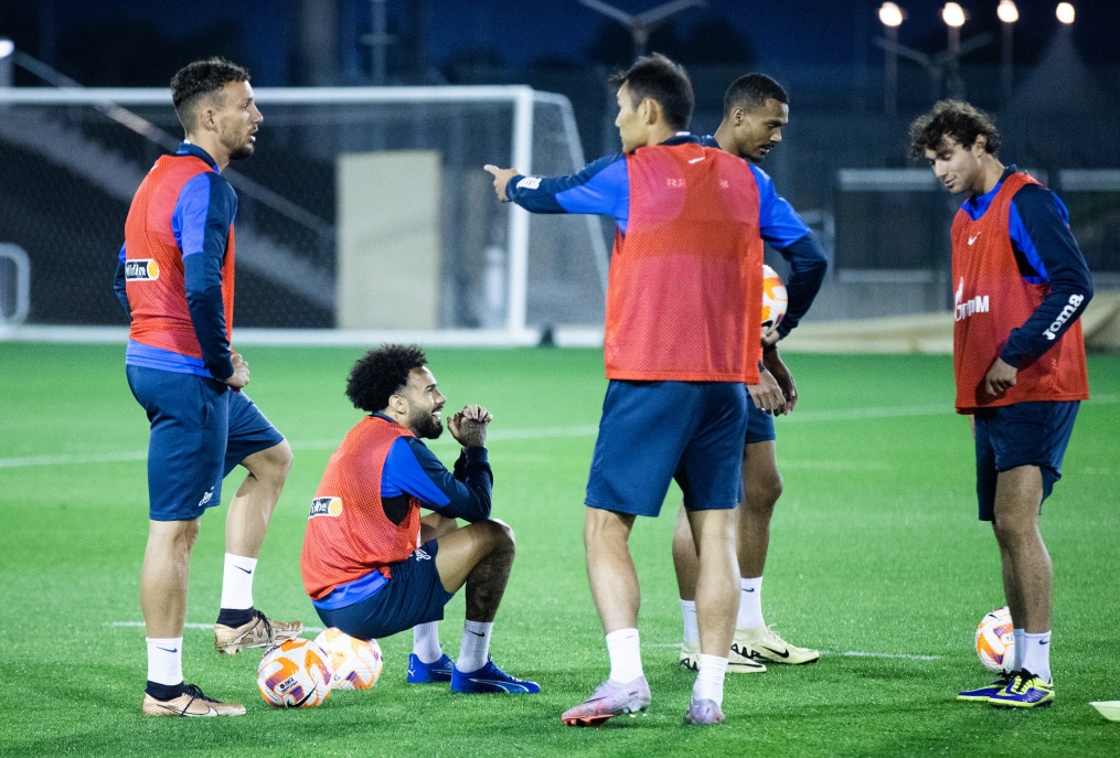 Зимние «Газпром» — тренировочные сборы в Катаре. 11 февраля, вечерняя тренировка