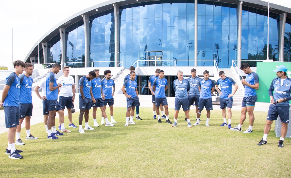 Зимние «Газпром» — тренировочные сборы в Катаре. 12 февраля, утренняя тренировка