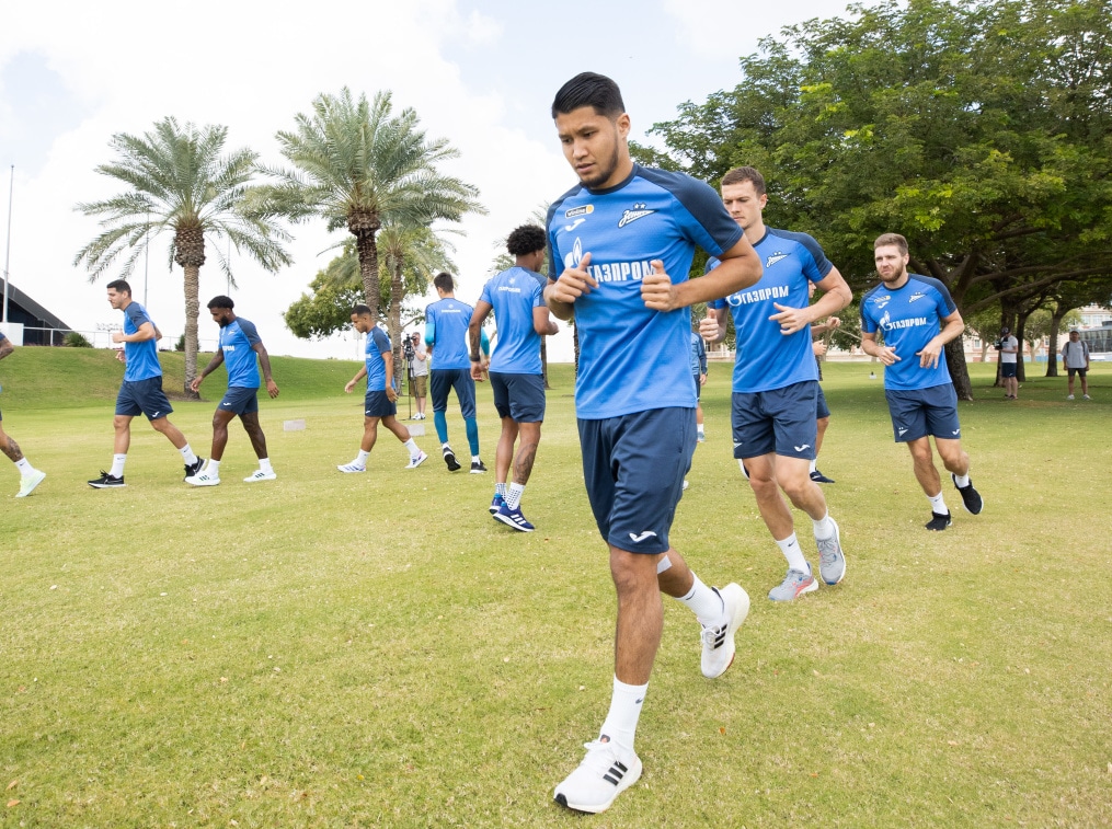 Зимние «Газпром» — тренировочные сборы в Катаре. 12 февраля, утренняя тренировка