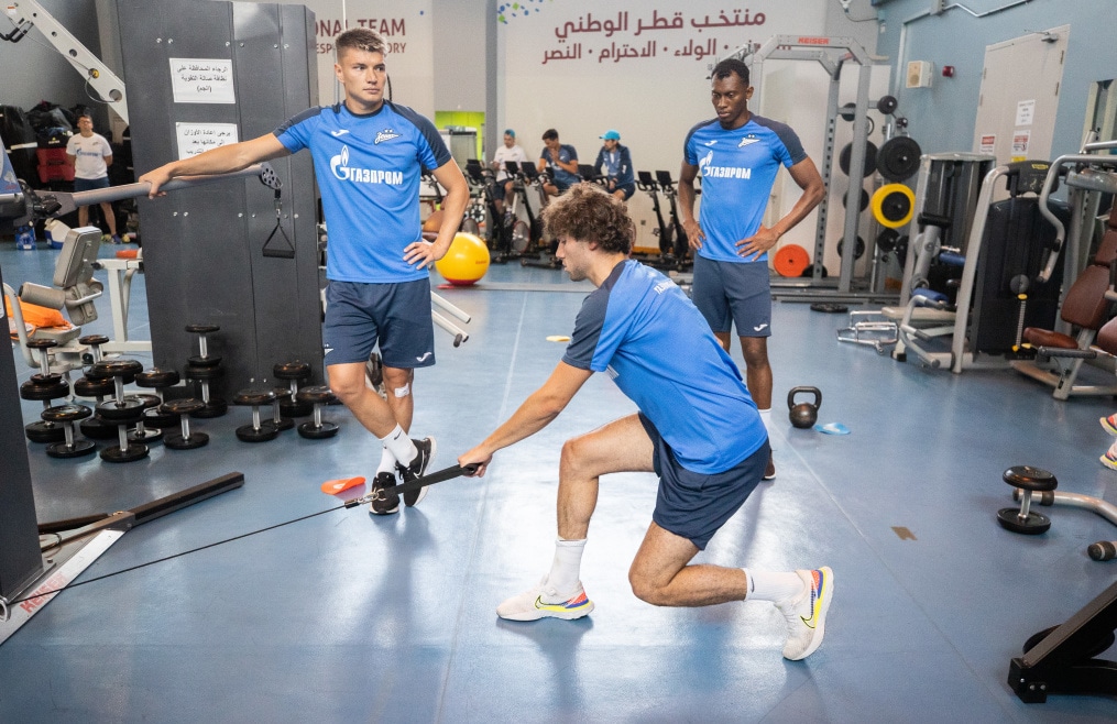 Зимние «Газпром» — тренировочные сборы в Катаре. 12 февраля, утренняя тренировка