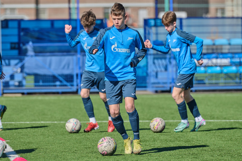 Тренировка «Зенита» U-16 перед матчем с «Локомотивом»