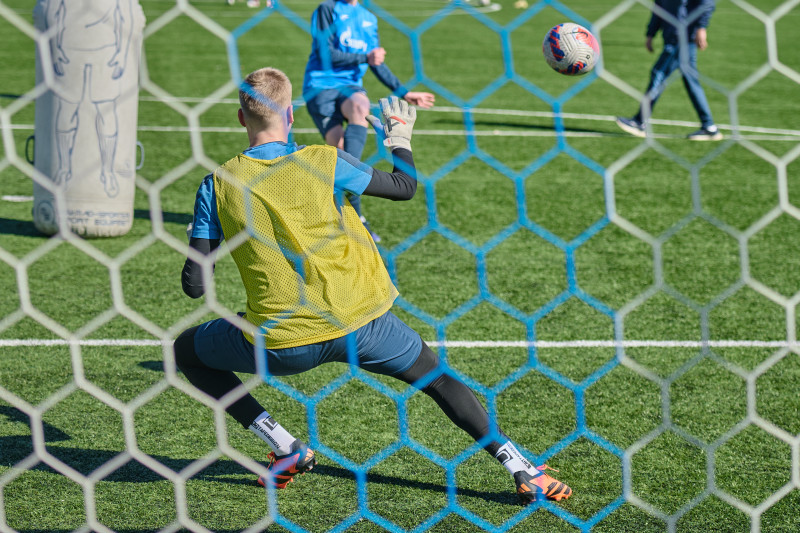 Тренировка «Зенита» U-16 перед матчем с «Локомотивом»