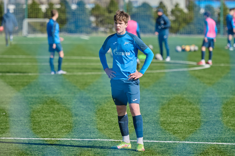 Тренировка «Зенита» U-16 перед матчем с «Локомотивом»