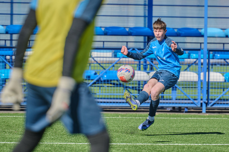 Тренировка «Зенита» U-16 перед матчем с «Локомотивом»