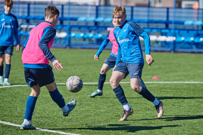 Тренировка «Зенита» U-16 перед матчем с «Локомотивом»