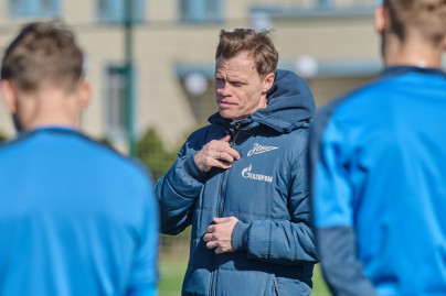 Тренировка «Зенита» U-16 перед матчем с «Локомотивом»