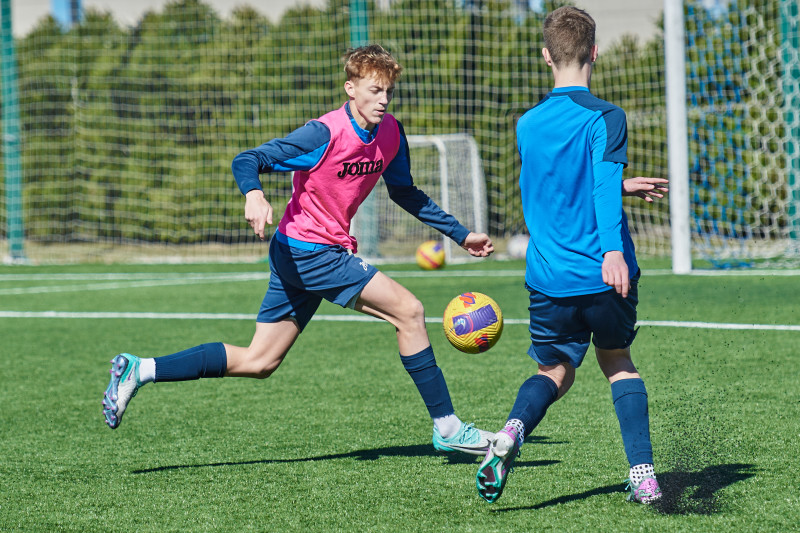 Тренировка «Зенита» U-16 перед матчем с «Локомотивом»