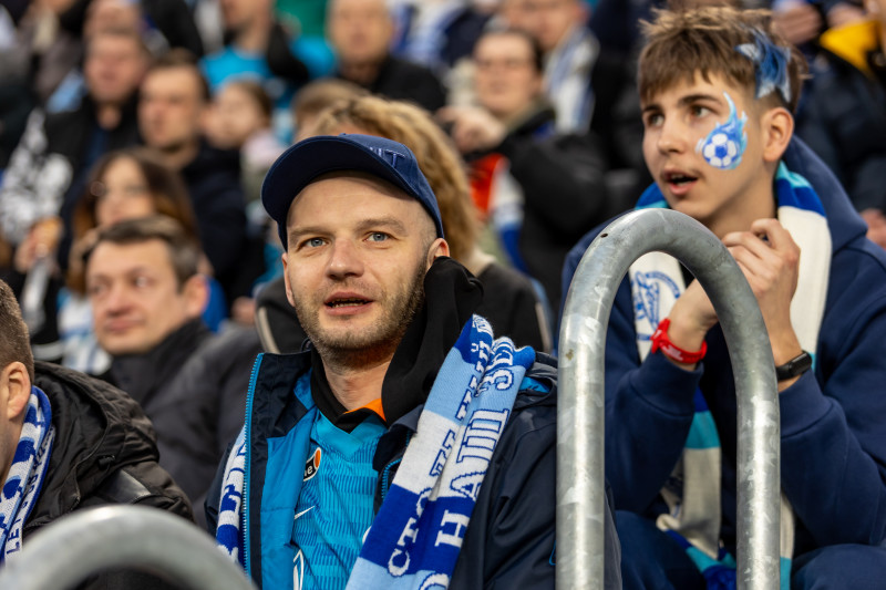 Болельщики на матче «Зенит» — «Спартак»