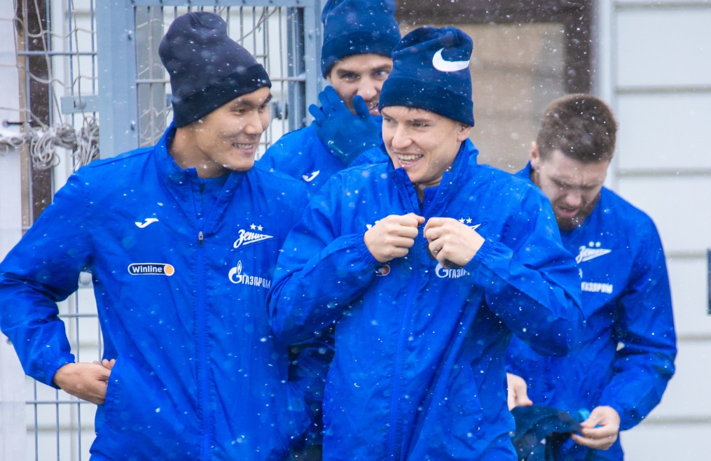 Отрытая тренировка «Зенита» перед матчем с «Оренбургом»