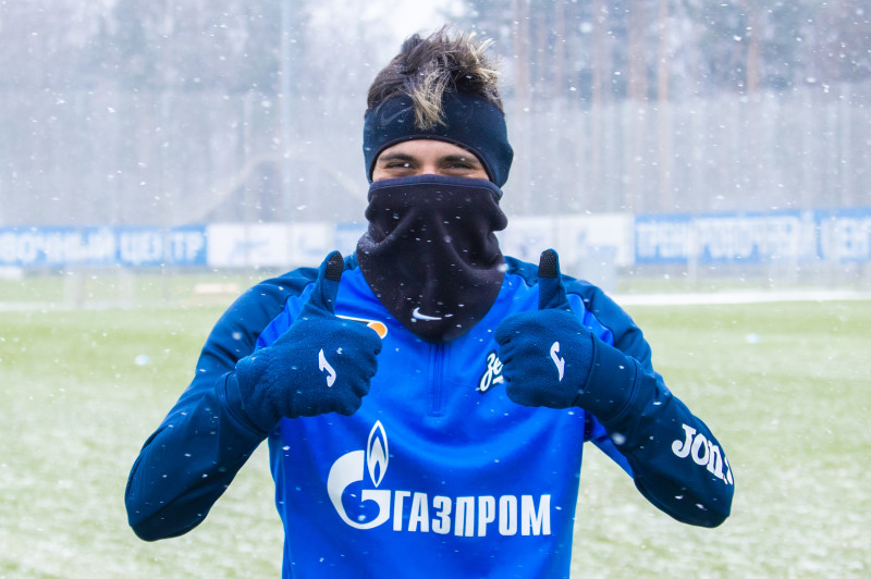 Отрытая тренировка «Зенита» перед матчем с «Оренбургом»