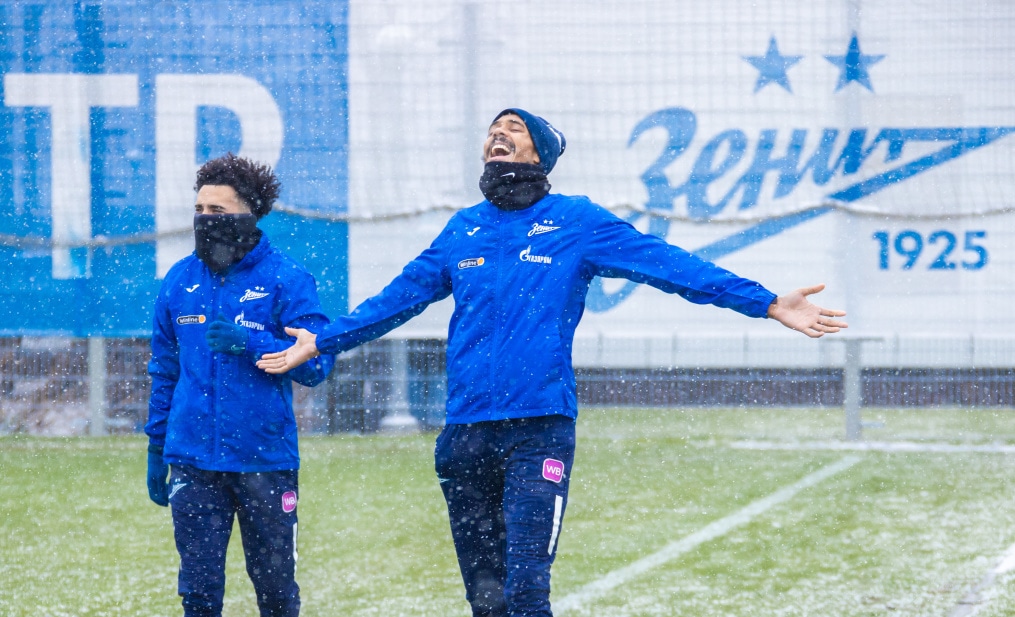 Отрытая тренировка «Зенита» перед матчем с «Оренбургом»