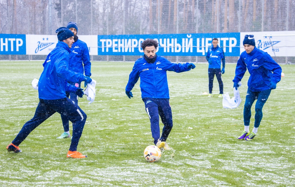 Отрытая тренировка «Зенита» перед матчем с «Оренбургом»