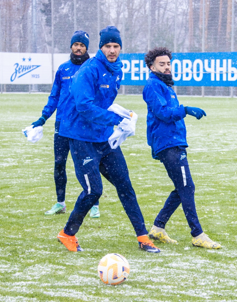 Отрытая тренировка «Зенита» перед матчем с «Оренбургом»