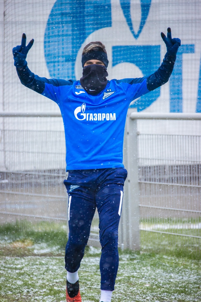 Отрытая тренировка «Зенита» перед матчем с «Оренбургом»