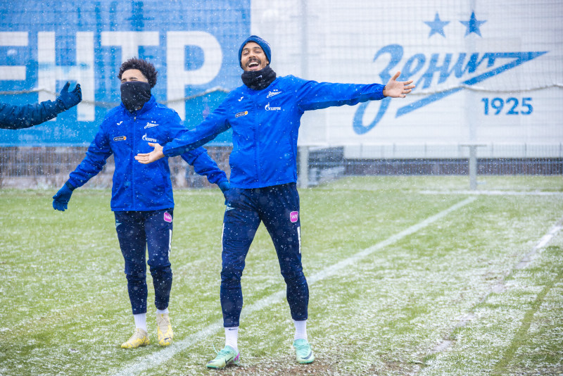 Отрытая тренировка «Зенита» перед матчем с «Оренбургом»