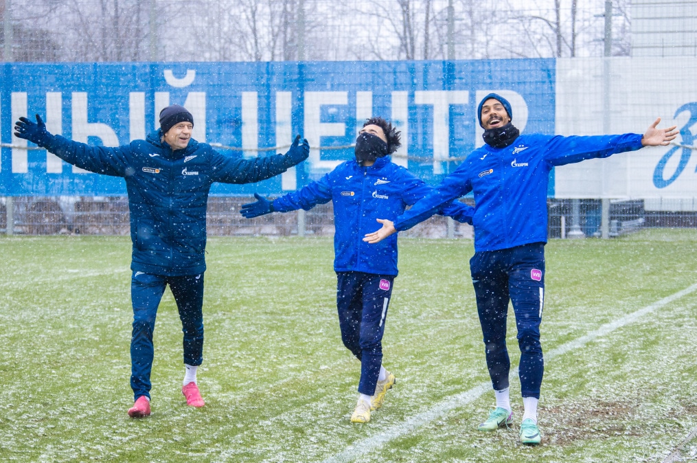 Отрытая тренировка «Зенита» перед матчем с «Оренбургом»