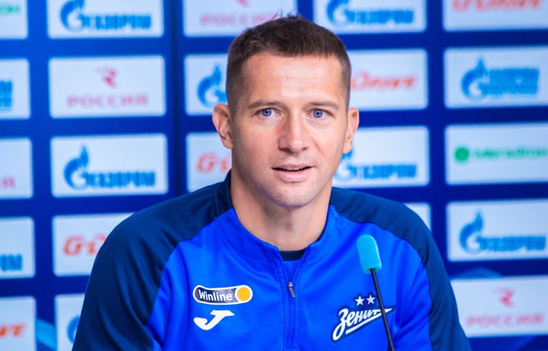 Михаил Кержаков на пресс-конференции перед матчем с «Оренбургом»