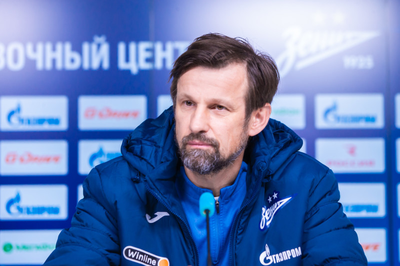 Сергей Семак на пресс-конференции перед матчем с «Оренбургом»