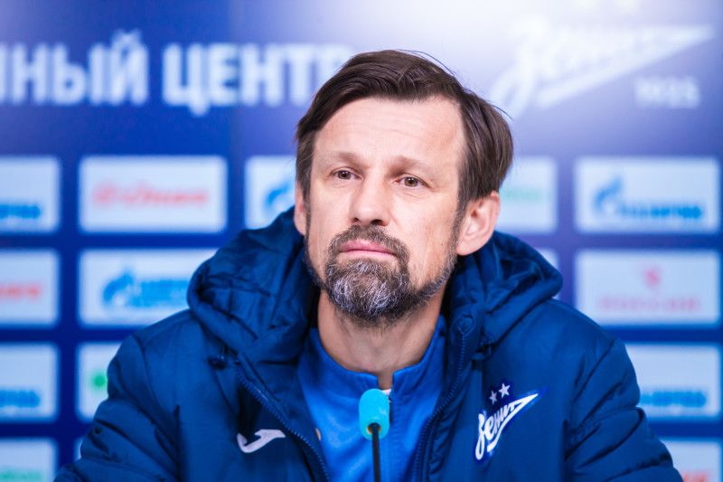 Сергей Семак на пресс-конференции перед матчем с «Оренбургом»