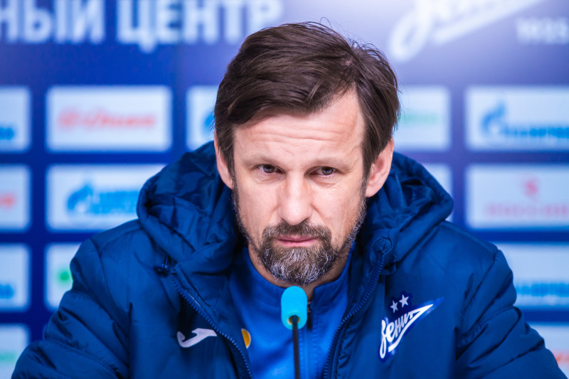 Сергей Семак на пресс-конференции перед матчем с «Оренбургом»