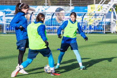 Тренировка женской молодежной команды «Зенит» перед матчем с «Сочи»-м