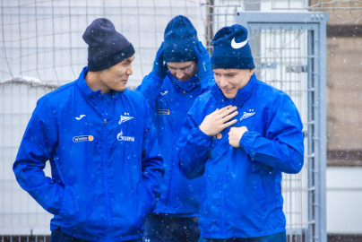 Отрытая тренировка «Зенита» перед матчем с «Оренбургом»
