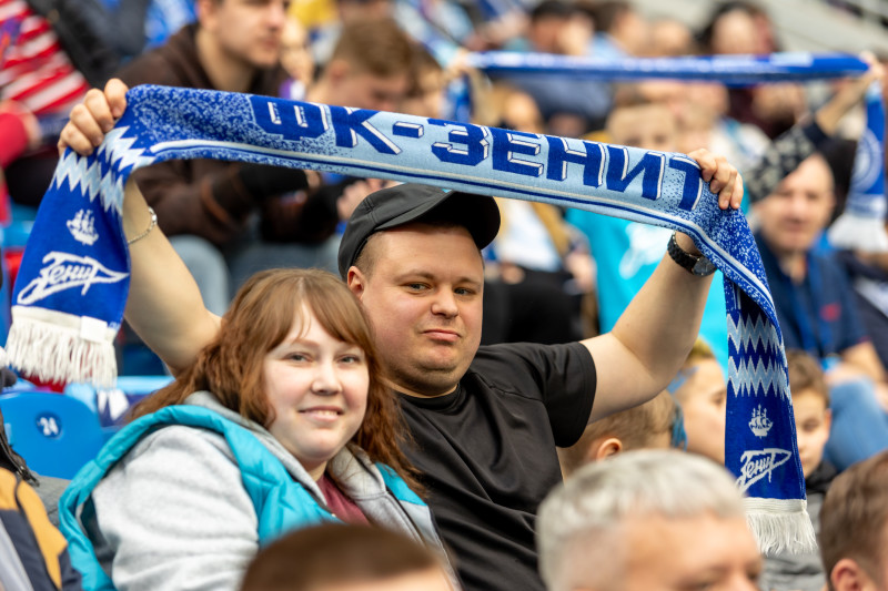 Болельщики на матче «Зенит» — «Оренбург»